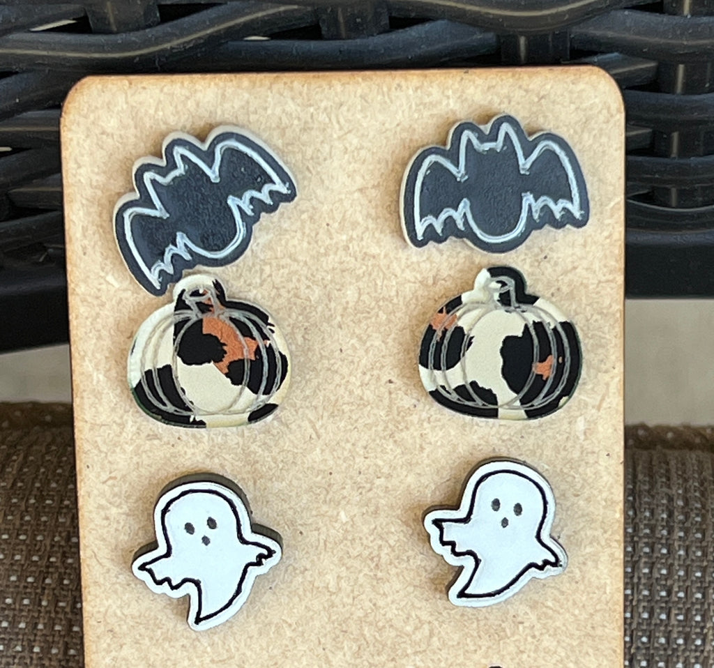 Halloween Fall Acrylic Earring Set – 3 Pack